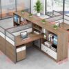 Modern Simple Partitioned Multiperson Staff Desk - Maoters - Maoters