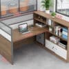 Modern Simple Partitioned Multiperson Staff Desk - Maoters - Maoters
