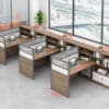 Modern Simple Partitioned Multiperson Staff Desk - Maoters - Maoters