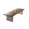 Modern Solid Wood Conference Table - Walnut Color - Maoters