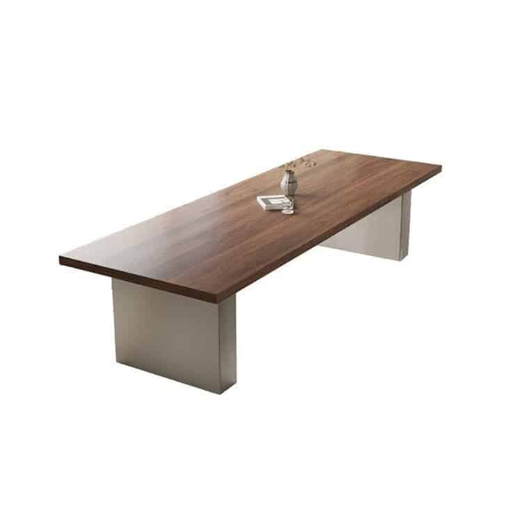 Modern Solid Wood Conference Table - Walnut Color - Maoters