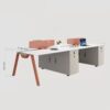 Modern Staff Office Seating Set with Screen Partition - Maoters