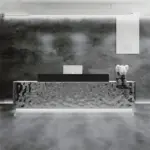 Modern Stainless Steel Front Desk - Sleek & Sturdy