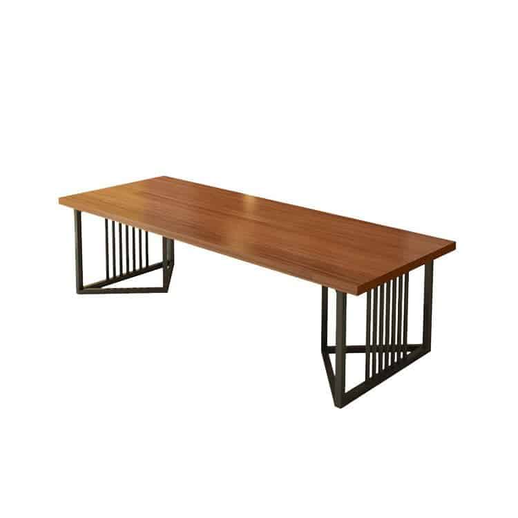 Nordic Modern Solid Wood Conference Table Industrial Style Office Long Table - Maoters
