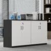 Office Low Cabinet with Lock - Secure File Storage - Maoters