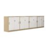 Office Storage Cabinet - Wooden Sliding Doors - Maoters