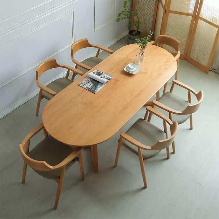 Oval Small Home Log Conference Table - Maoters - Maoters
