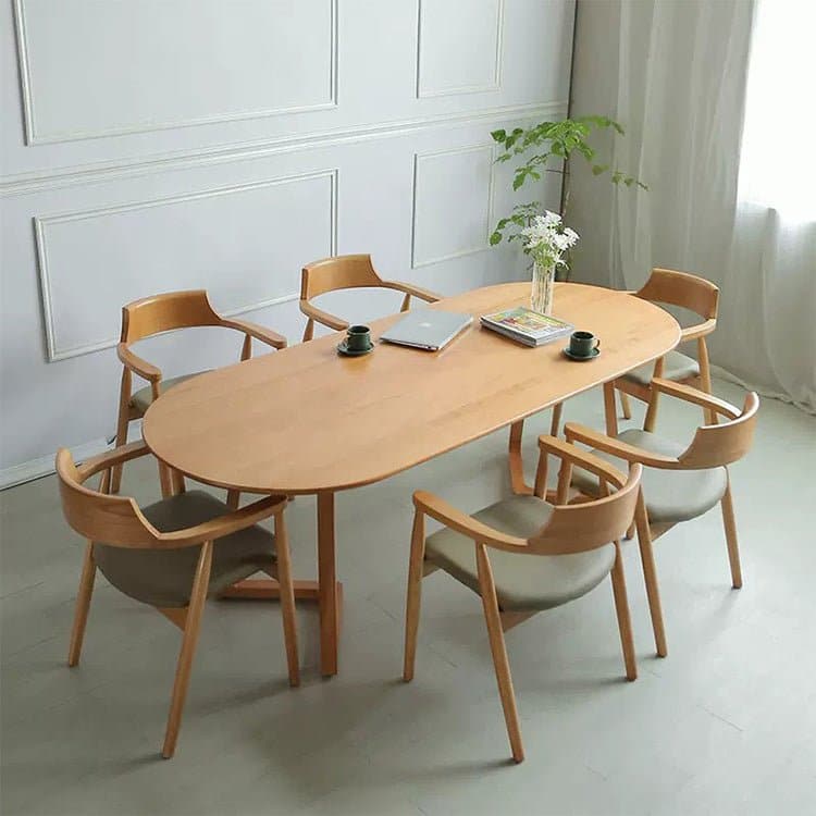 Oval Small Home Log Conference Table - Maoters - Maoters