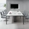 Rectangular Conference Table Wrapped In Aluminum - Maoters