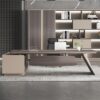 Rhombus - Faced Steel Angled Executive Desk - Maoters - Maoters