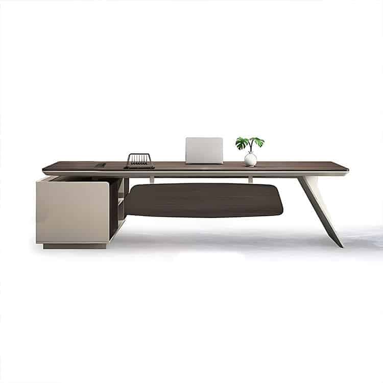 Rhombus - Faced Steel Angled Executive Desk - Maoters - Maoters