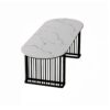 Rock Slab Marble Conference Table Oval Desk - Maoters