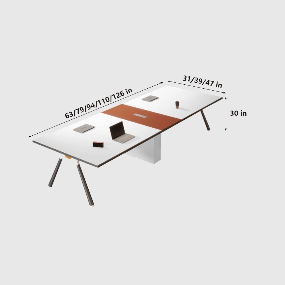 Compact and Stylish Modern White Conference Table Compact and Stylish Modern White Conference Table
