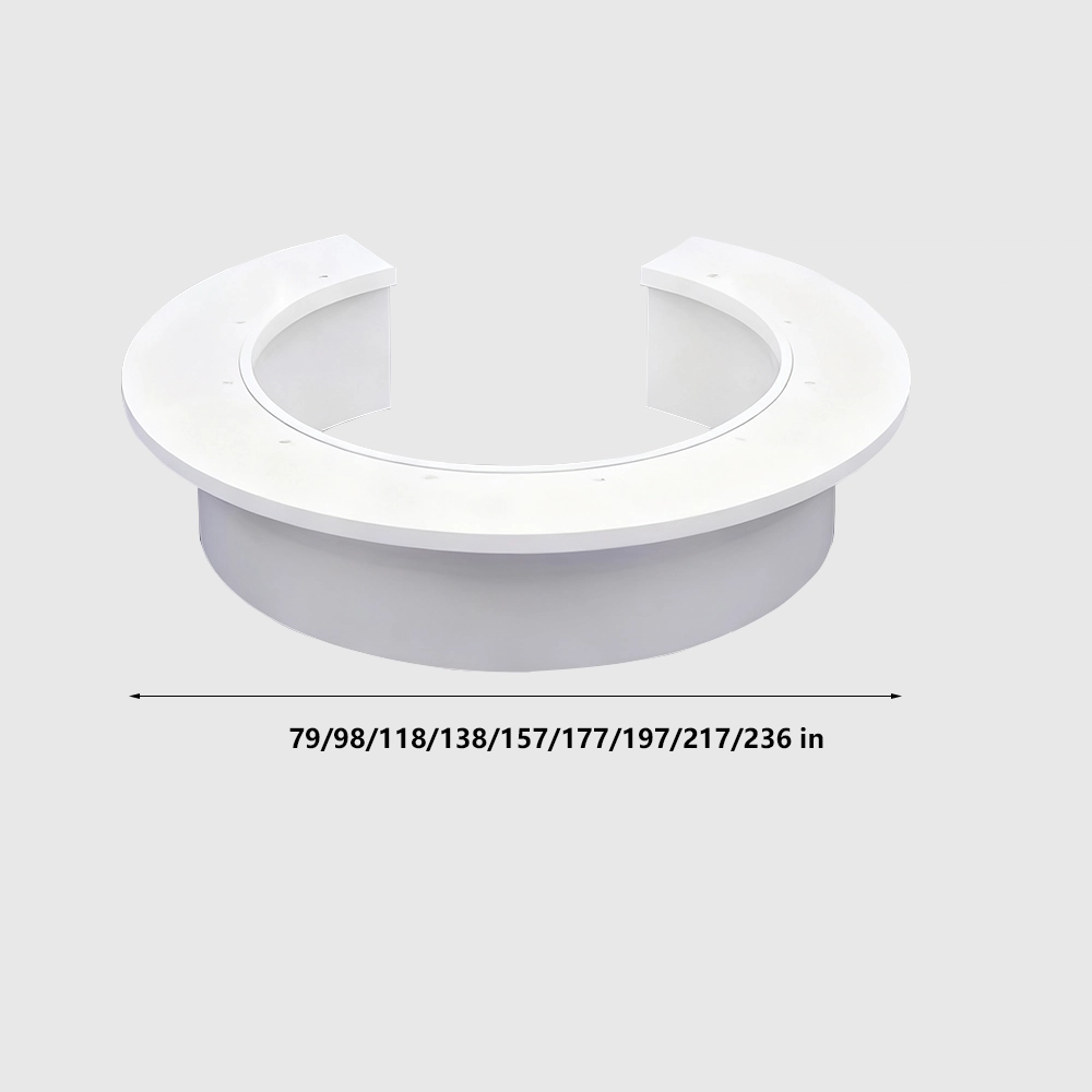 Creative Painted Round Conference Table - White Creative Painted Round Conference Table - White