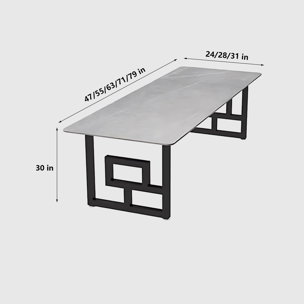 Elegant Nordic-Style Marble Conference Table Elegant Nordic-Style Marble Conference Table