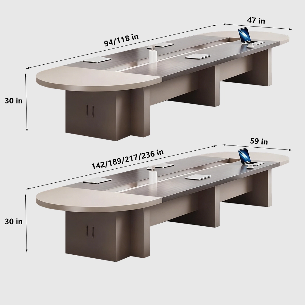 Light Luxury Conference Table - Simple Modern Oval