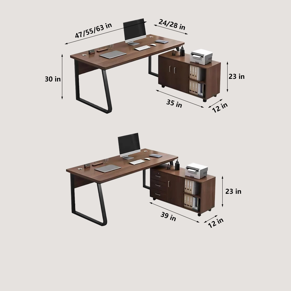 Compact & Simple Computer Desk for Senior Management Compact & Simple Computer Desk for Senior Management