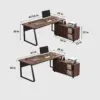 Compact & Simple Computer Desk for Senior Management