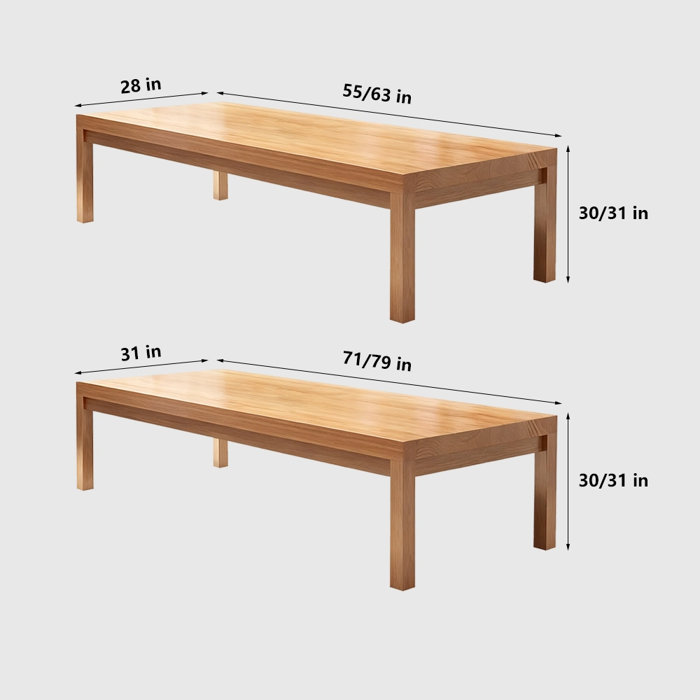 Elegant Solid Wood Minimalist Conference Table - Maoters Elegant Solid Wood Minimalist Conference Table - Maoters