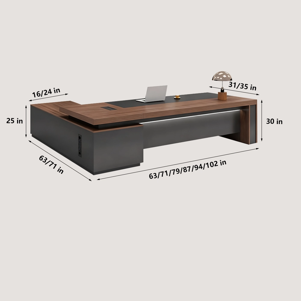 Desk with LED Strip Lighting for Executives Desk with LED Strip Lighting for Executives
