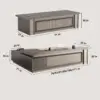 L-Shaped Executive Desk with Drawer & Storage L-Shaped Executive Desk with Drawer & Storage