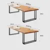 Industrial Style Solid Wood Conference Table - Maoters Industrial Style Solid Wood Conference Table - Maoters