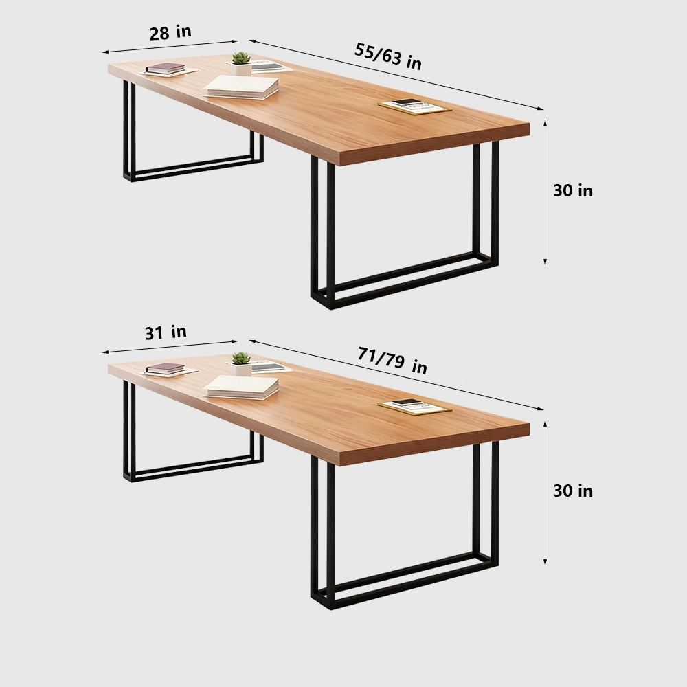 Industrial Style Solid Wood Conference Table - Maoters Industrial Style Solid Wood Conference Table - Maoters