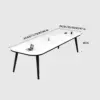 Minimalist Small Oval Conference Table - Office Desk