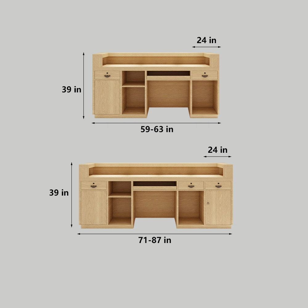 Chinese Vintage Reception Desk Chinese Vintage Reception Desk