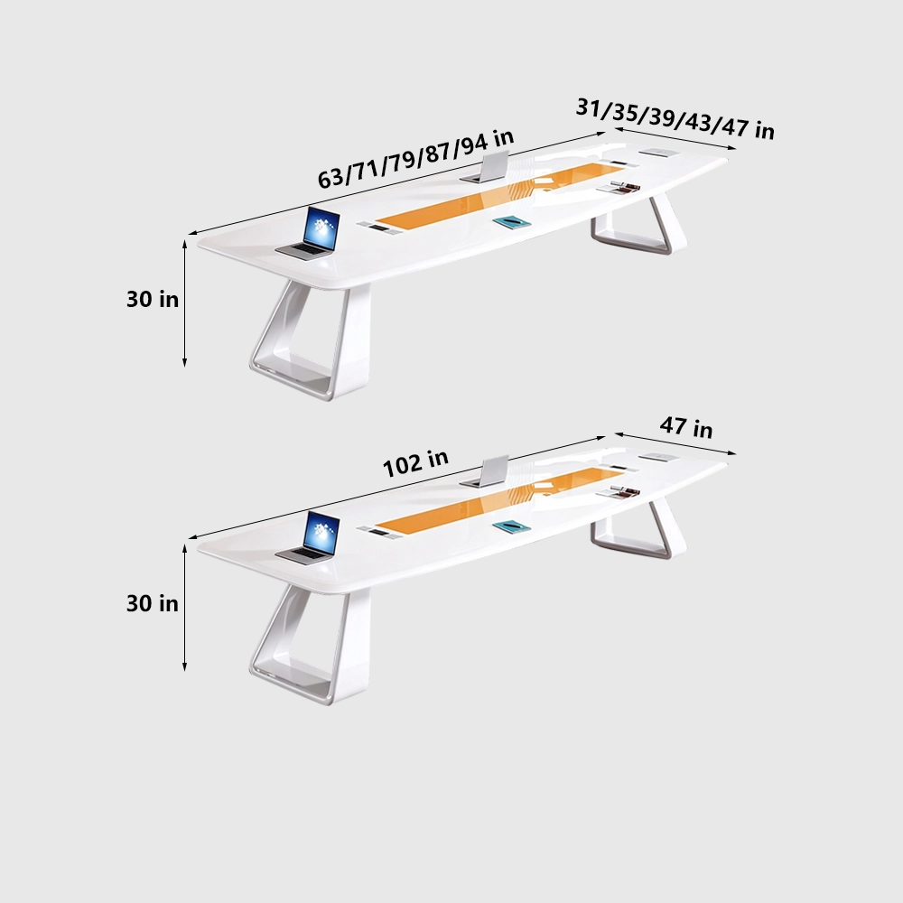 Stylish Lacquered Conference Table - Maoters