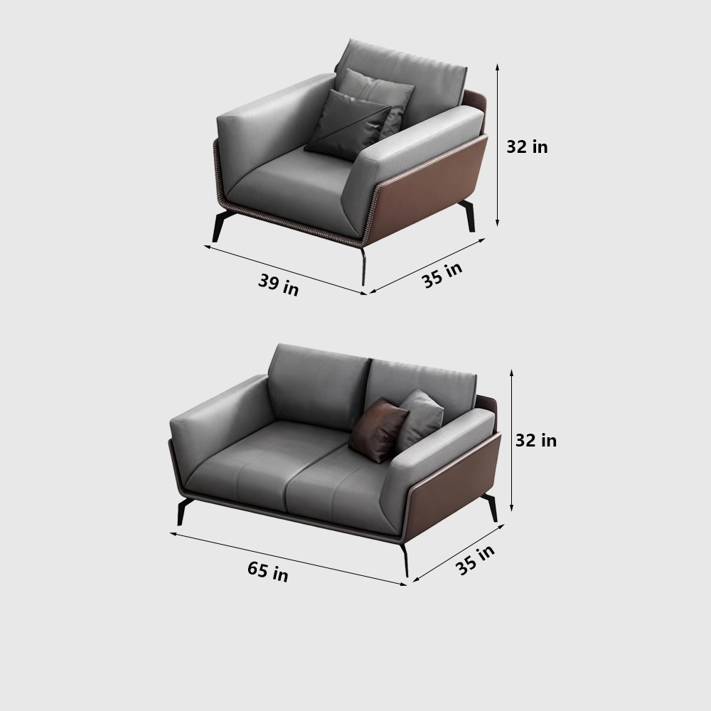 Simple Business Leather Sofa - Maoters Simple Business Leather Sofa - Maoters
