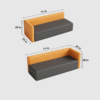 Creative Color Blocked Adjustable Corner Office Sofa