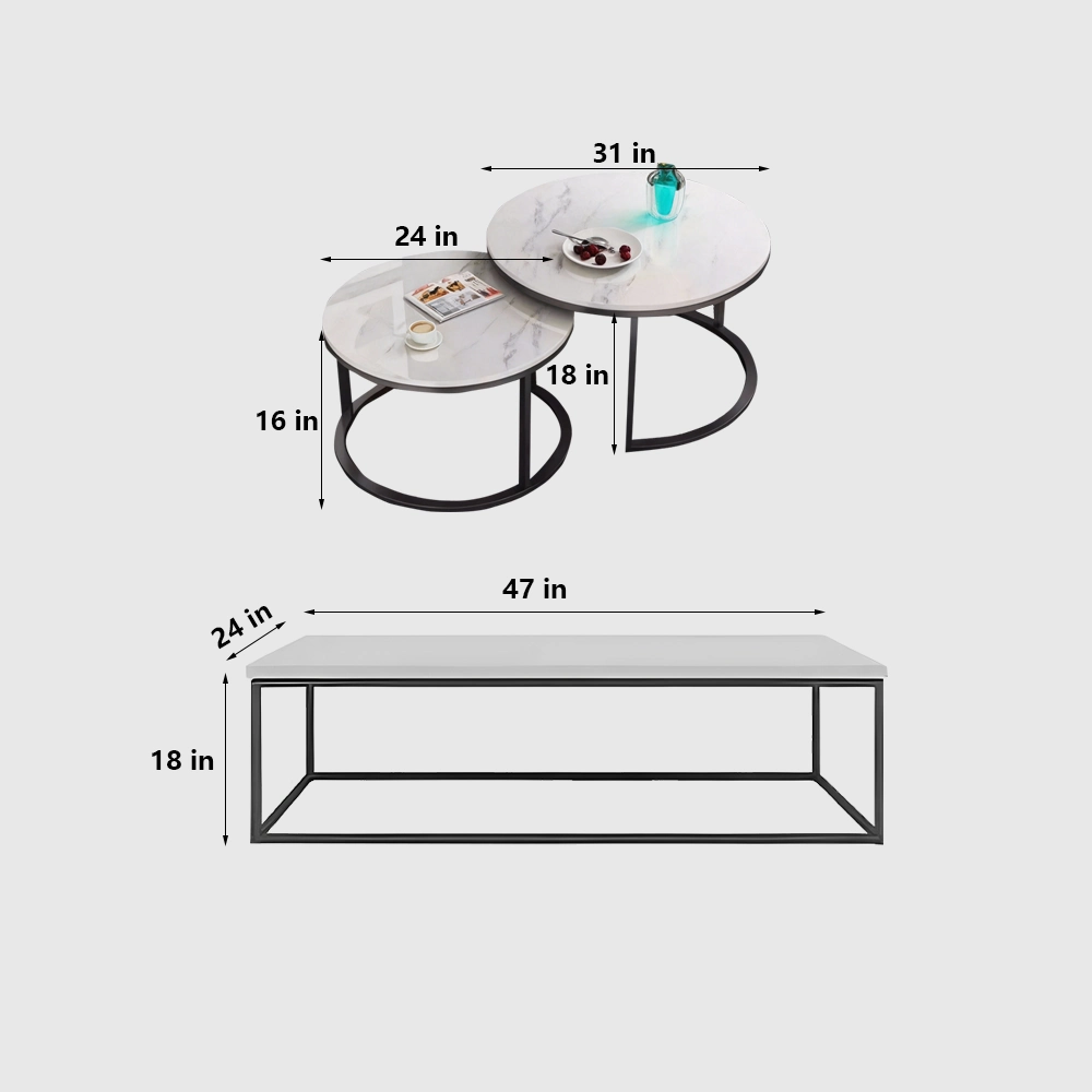Luxury Leather Office Sofa - Compact Casual Orange