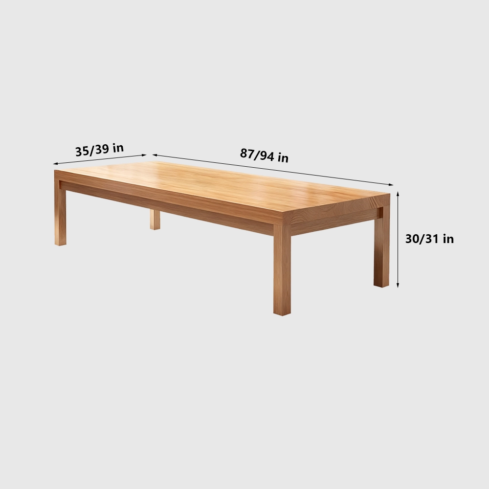 Elegant Solid Wood Minimalist Conference Table - Maoters Elegant Solid Wood Minimalist Conference Table - Maoters