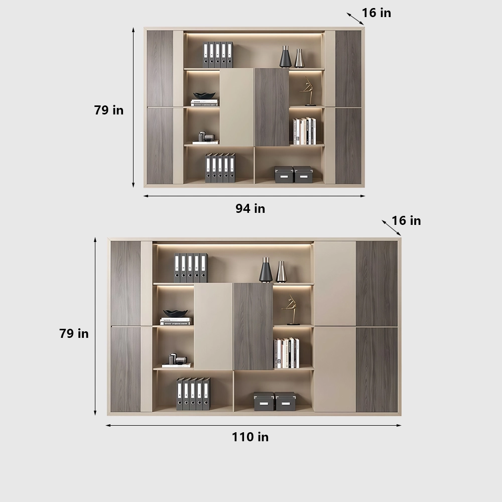 L-Shaped Executive Desk with Drawer & Storage