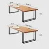 Industrial Style Solid Wood Conference Table - Maoters Industrial Style Solid Wood Conference Table - Maoters