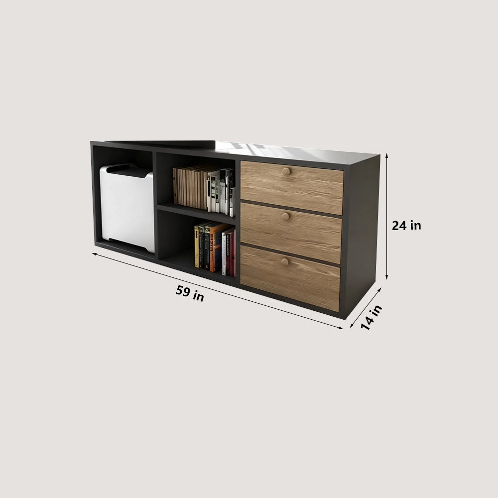 Innovative Industrial-Style Solid Wood Executive Desk Innovative Industrial-Style Solid Wood Executive Desk