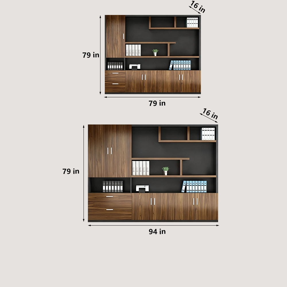 L Shaped Desk with Cabinet Storage - Maoters L Shaped Desk with Cabinet Storage - Maoters