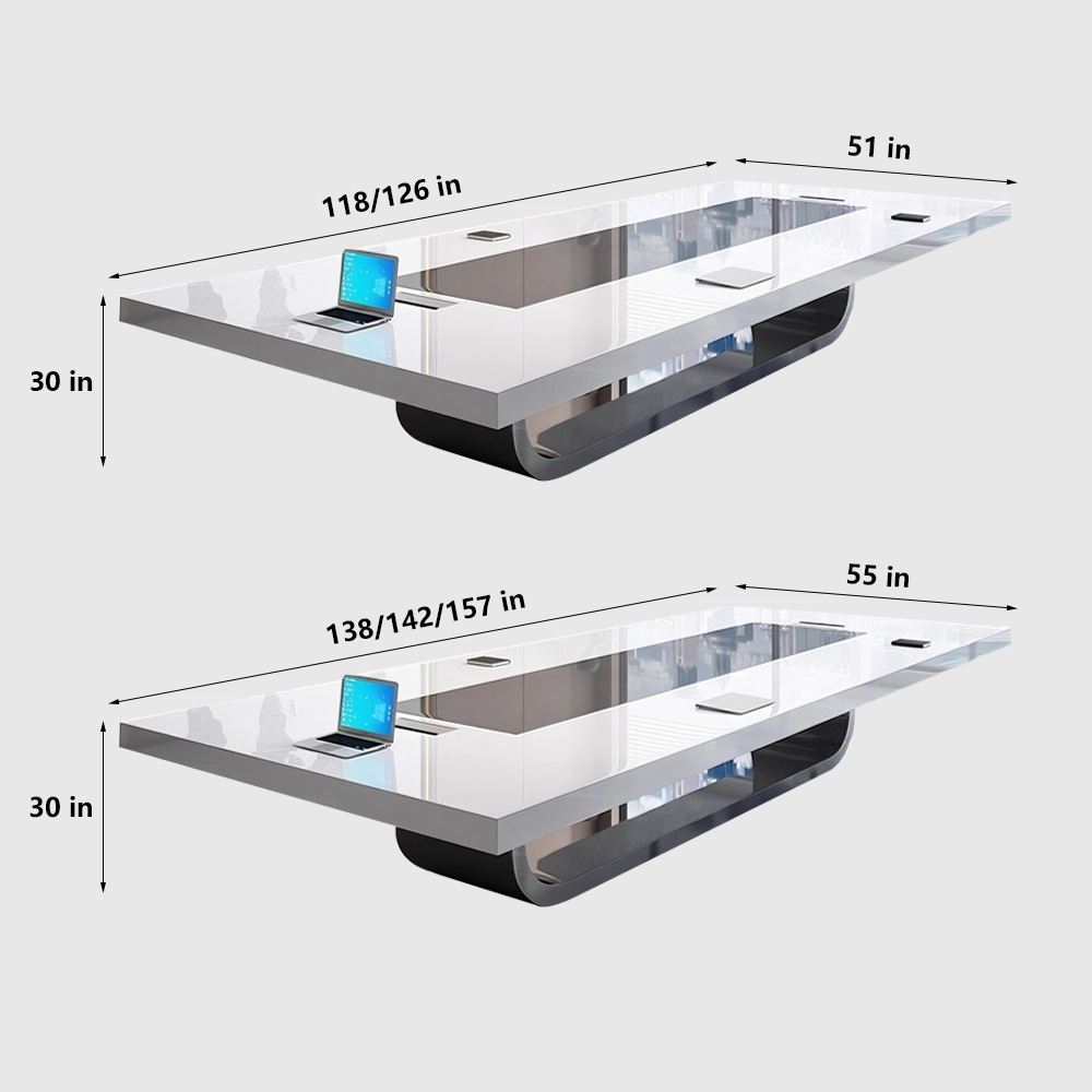 Luxurious Baked Paint Conference Table