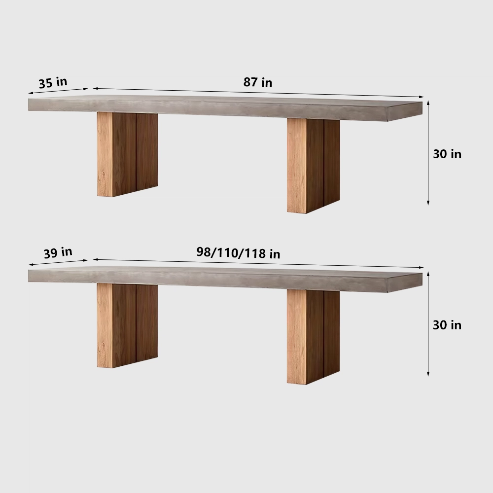 Minimalist Solid Wood Conference Table - Maoters