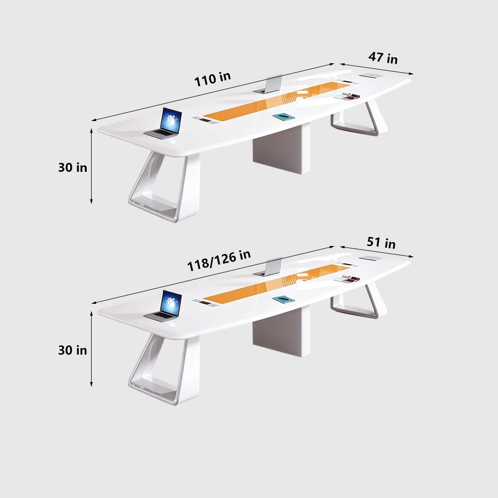 Stylish Lacquered Conference Table - Maoters