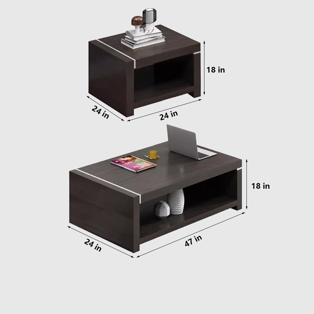 Compact Modern Guest Office Sofa - Genuine Leather, Black