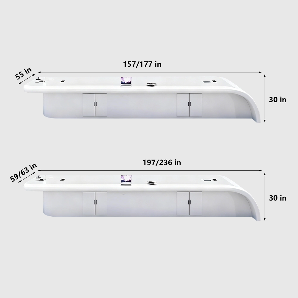 Innovative Large White Lacquered Conference Table Innovative Large White Lacquered Conference Table