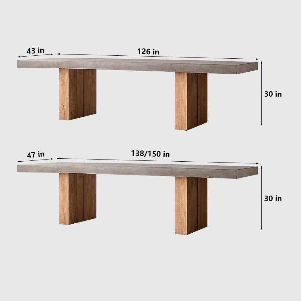 Minimalist Solid Wood Conference Table - Maoters