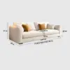White Upholstered Performance Sofa - Maoters