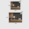 L Shaped Desk with Cabinet Storage - Maoters
