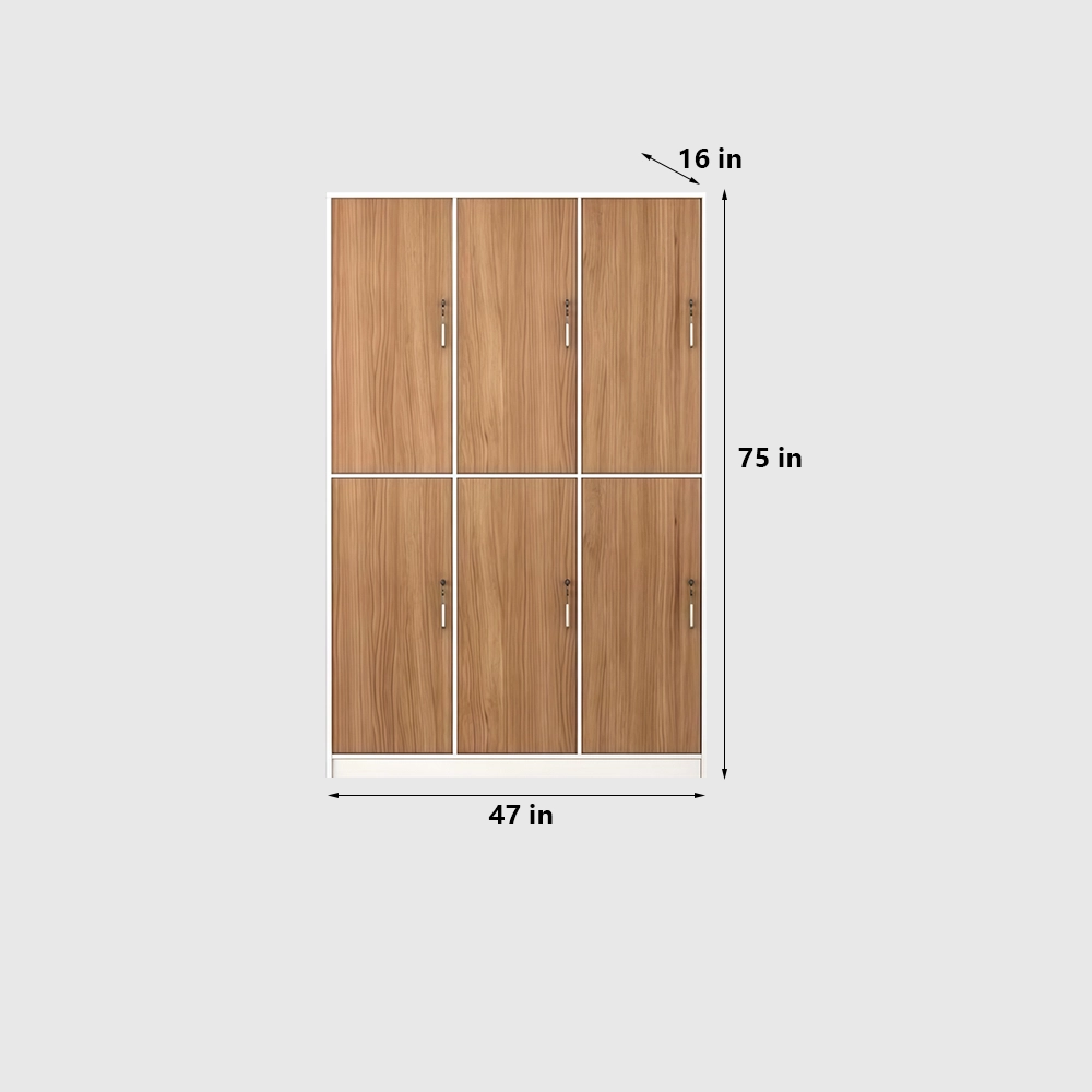 Bathroom Gym Wooden Locking Locker