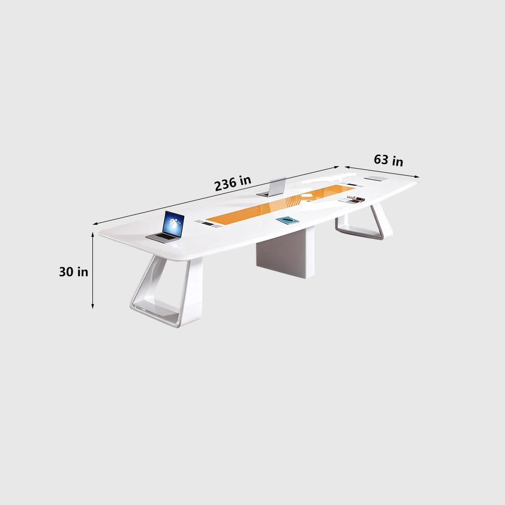 Stylish Lacquered Conference Table - Maoters