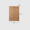 Bathroom Gym Wooden Locking Locker