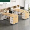Simple Modern Desk and Chair Set with Steel Frame - Maoters